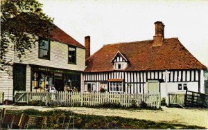 The Old Court Hill Stores, now Farthingales, circa 1910