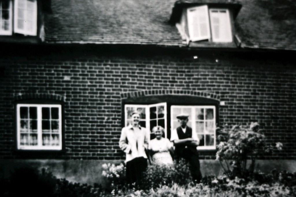 Phoenix Cottages, previously the old Red Lion. The elderly couple are Mr & Mrs Jarvis.