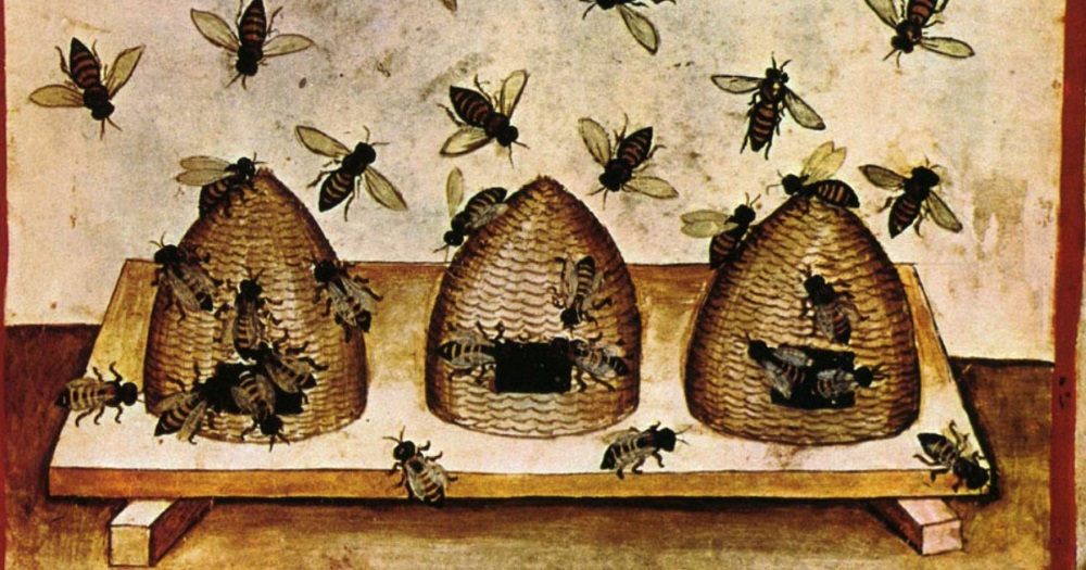 Medieval bee skeps