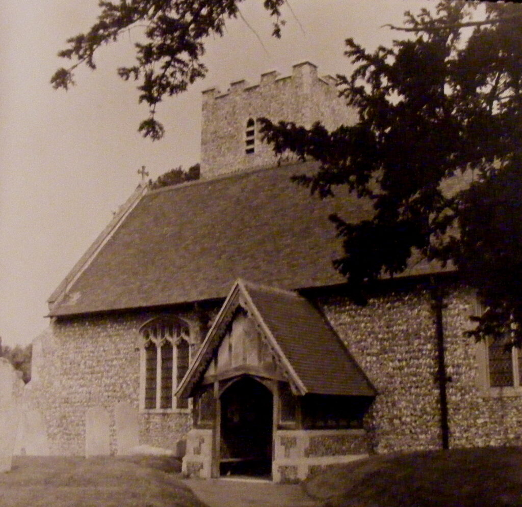 Nonington church, main entrance