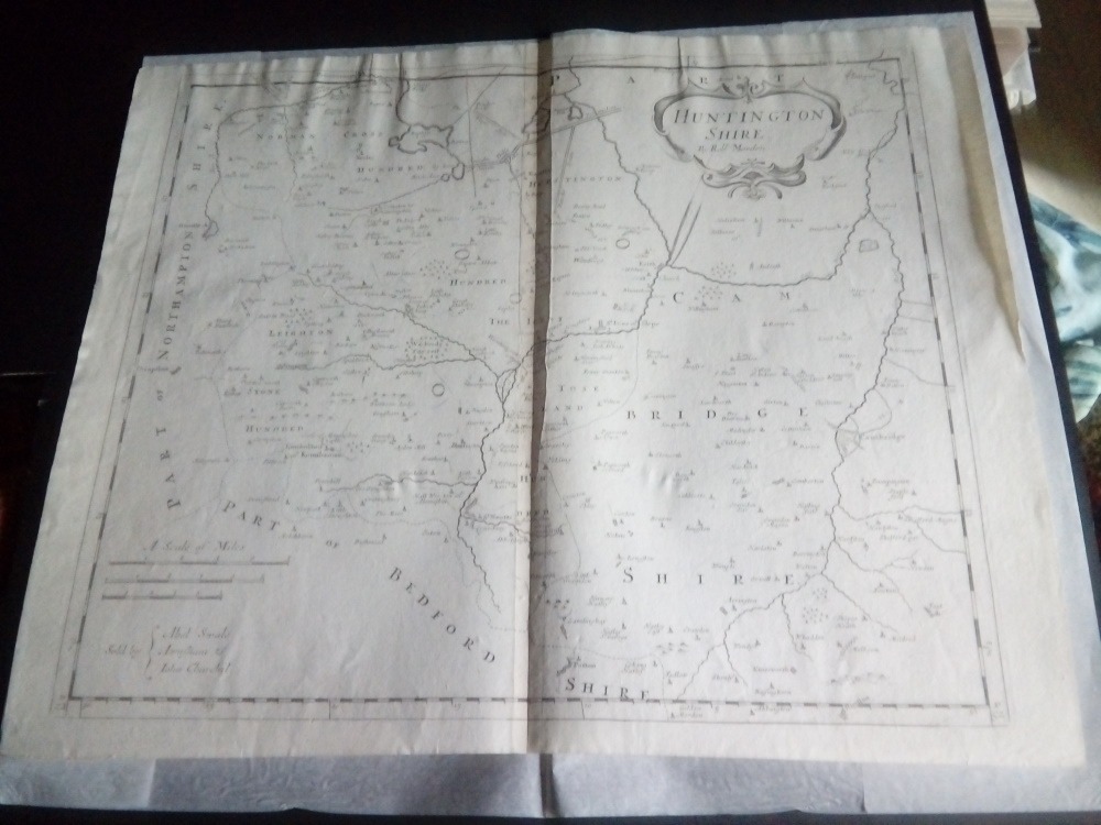 Huntingdonshire by Robert Morden for Camden's Britannia, 1722.
£45
