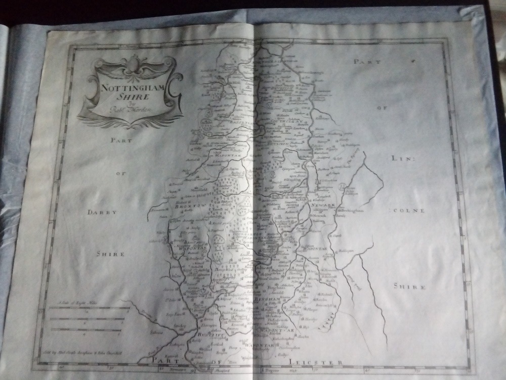 Nottinghamshire by Robert Morden for Camden's Britannia, 1722.
£45