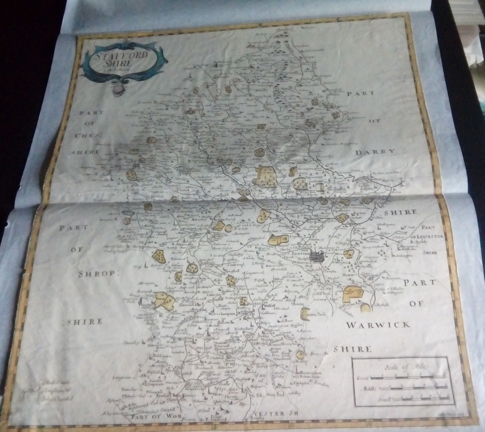Staffordshire by Robert Morden for Camden's Britannia, 1722.
£45 