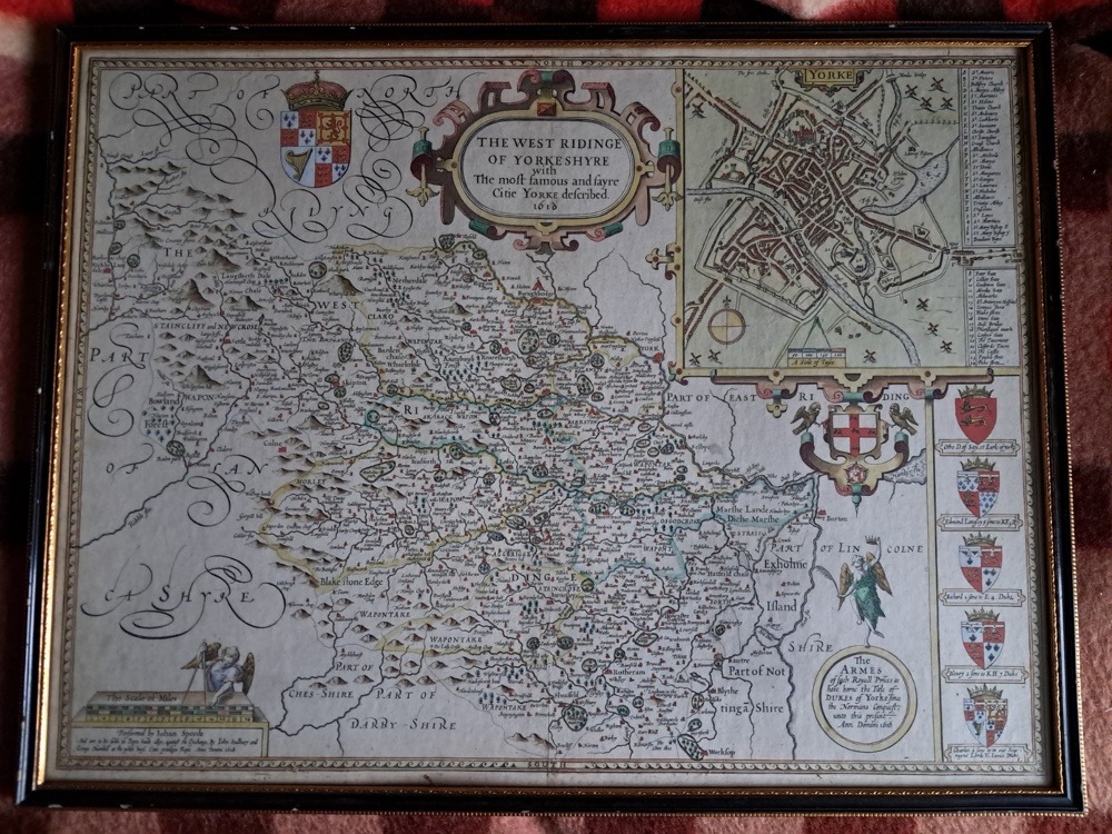 1628 The West Riding of Yorkshire - John Speed
